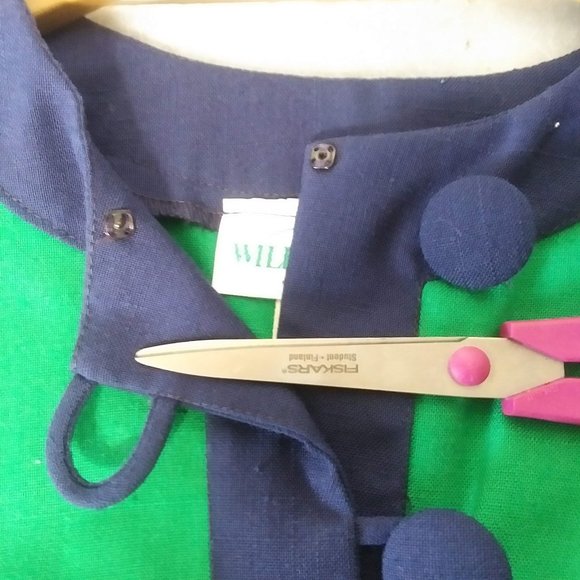 Vintage 80s Green/Blue Skirt Suit - Picture 13 of 13